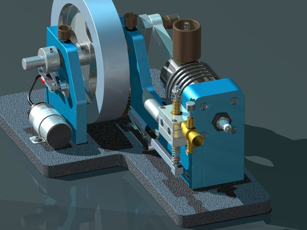 天然气发动机模型